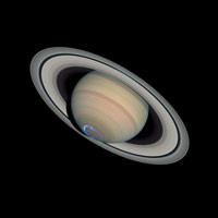 Saturn Aurora as viewed by the Hubble Space Telescope